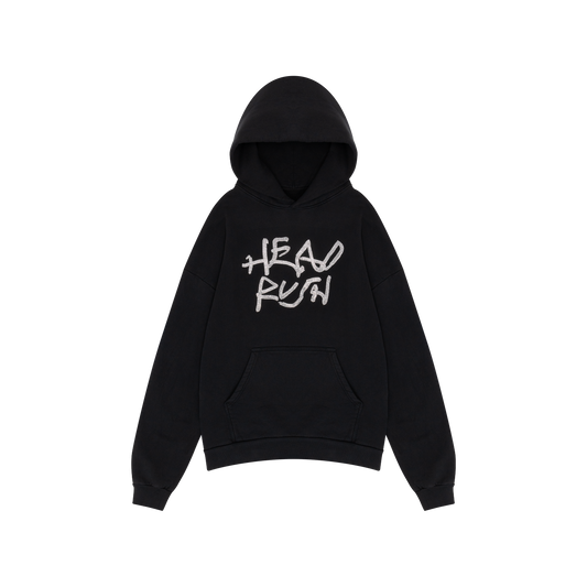 RHINESTONE “HEAD RUSH”  LOGO HOODIE